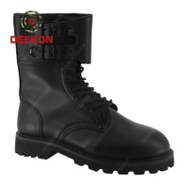 Black Leather Anti Slip Steel Toe Light Weight Army military tactical Boots