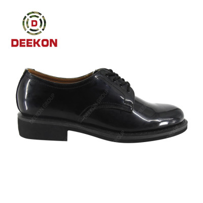 Deekon Supply Black Genuine Leather Anti-slip Tactical Shoes