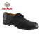 Military First Grain Leather Rubber Outsole Black Officer Shoes