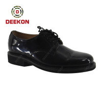 Deekon Lace Up Army Black Leather Officer Men Military Dress Shoes