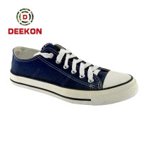 High quality Hard Wearing Lace-up Rubber Sole Canvas Shoes