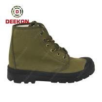 High Quality Lace-up Army Green Latest Customize Canvas Shoes