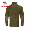 Deekon factory wholesale army green O-Shape Collar customized  1/4 zipper Long Sleeve sweater pullover