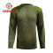 Deekon factory customized green color round-neck collar  Long Sleeve Malawi military army wool sweater