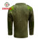 Deekon factory customized green color round-neck collar  Long Sleeve Malawi military army wool sweater