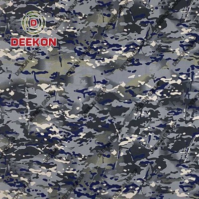 The Republic of Montenegro Multicam Blue Camouflage Ripstop Nylon 50% Cotton 50% Textile for Military Dress Supplier
