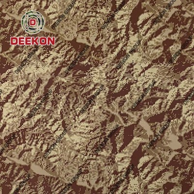 Peru Desert Digital Tiger Strip Manufacturer NC 50/50 Uniform Fabric with Anti-Bacteria