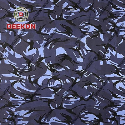 Navy Blue  Camouflage Supplier 100% Polyester Fabric with Water Resistant for Military