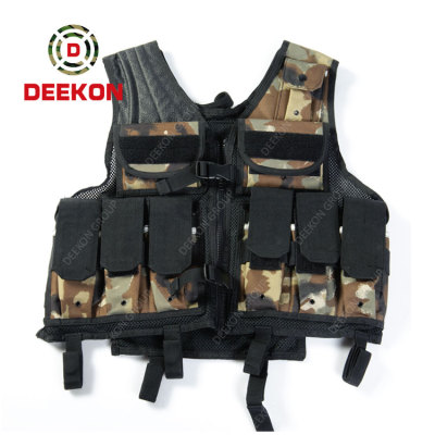 Military Tactical Vest Supplier Camo Nylon Combat Vest