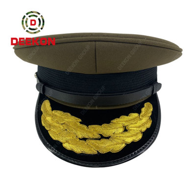 Deekon Supply For Army Military Police Officer Hats Embroidered Peak Caps