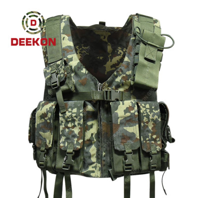 Custom Camouflage Military Police Vest Manufacturer Heavy Duty Military Style Vest