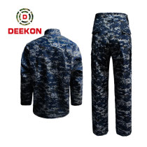 Best Ocean Blue Senegal Camouflage Uniform Military supply Army Jacket for Navy