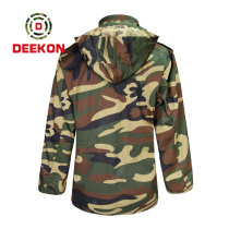 Military Jacket Factory High quality Waterproof Woodland Camo TC 65/35 Rip-stop M65 jacket