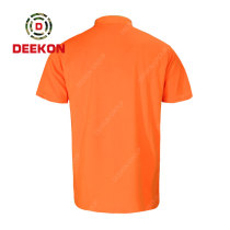 Deekon factory supply Poly Cotton Military Tactical Clothing Army Combat Orange Color Shirt