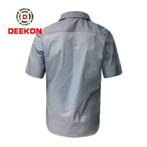 Deekon company manufacture Malawi Military Army V-shape Collar Tactical Short Sleeve Shirts