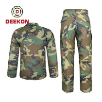 Deekon Supply Woodland camouflage CVC Military Suit with Cap
