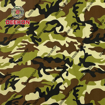 Ethiopia CVC 50/50 Ripstop Camoflage Fabric with Teflon for Military Apparel Supplier