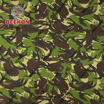 Wholesaler British Woodland Cotton 60% Polyester 40% Ripstop Camouflage Fabric with WR for Military Uniform