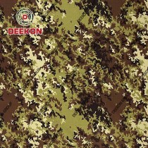 Supplier Italy Vegetato Woodlanf 100% Cotton Ripstop Camo Fabric with IRR for Military FROG Uniform