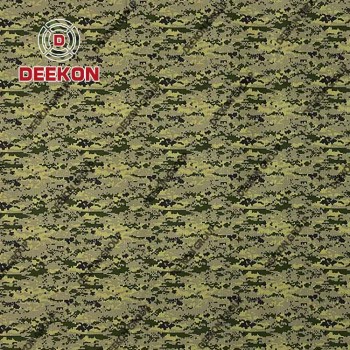 Woodland Digital CVC 60/40 Twill Camo Fabric with Anti-Wrinkle for Military Suit Supplier