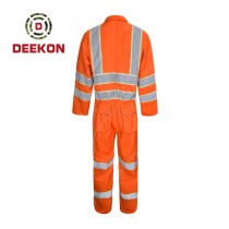 Deekon Military Coverall Factory Orange Reflective Tape Flight Suit Fire Retardant Military Uniform