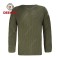 Deekon factory made army green color V-neck collar  Long Sleeve military army wool sweater