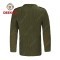 Deekon factory army green color V-neck collar Chile Long Sleeve military army wool-blended sweater