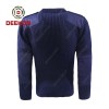 Deekon company supply navy blue color round-neck collar  Long Sleeve Uganda military army wool sweater