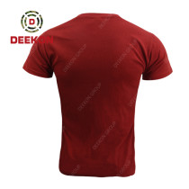 Deekon Shirt factory Red High Quality Short Sleeve Summer Men's combat Light Weight shirt