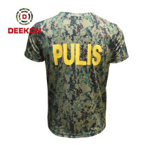 Military shirt supply Woodland Digital Camouflage with Printed LOGO for Philippines Army