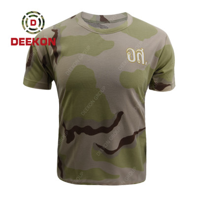 military shirt factory Three Color Desert Camouflage Combat Shirt for Thailand Military Army