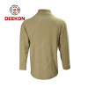 Deekon military shirt factory Army Supply 100% Cotton O-Shape Collar Long Sleeve Shirts with Zipper
