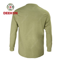 China Military Manufacture Large Size S-5XL Cotton Long Sleeved Men Undershirt tide shirt