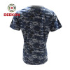 Deekon Military shirt supply Navy Blue Digital Camo 100% Cotton short sleeve Tshirt for Senegal