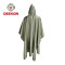 Deekon Military Poncho factory Army Green waterproof windproof 100% Polyester Rainwear