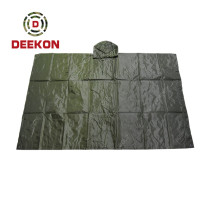 Deekon Poncho Factory Military Heavy Duty Waterproof Rain Poncho For Uganda Army