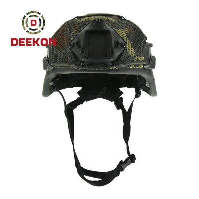 China Deekon Supply MICH Bulletproof Helmet With camouflage net cover