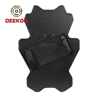 Deekon Factory Manufature NIJ IIIA Standard Bulletproof Shield Panda Shape Ballistic Shield with Led Light