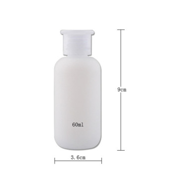 Sanle wholesale 2oz boston round HDPE plastic bottle with 18/410 neck finish, custom logo acceptable