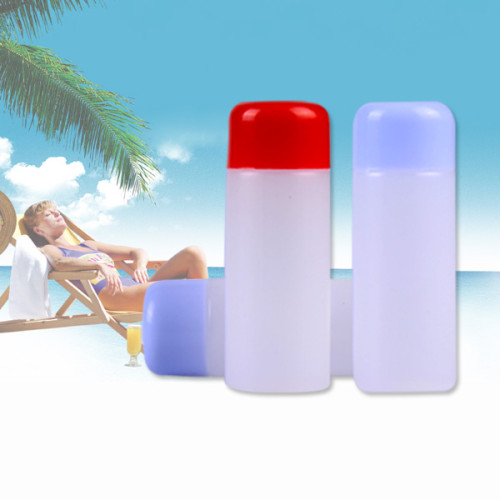 Sanle 30ml PE cylinder travel set bottle with screw cap