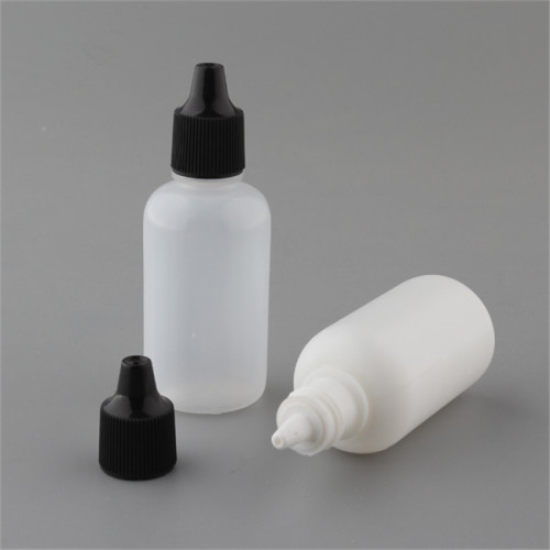 Sanle 30ml HDPE boston round essence oil bottle with screw cap