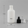 Sanle 30ml HDPE boston round essence oil bottle with screw cap