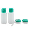 Sanle 50ml PE boston round hand sanitizer bottle with sprayer
