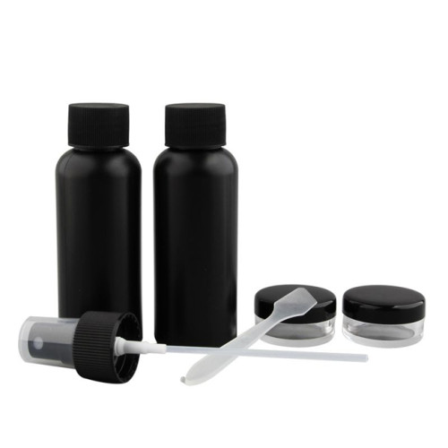 Sanle 100ml PE cosmo round  shampoo bottle with pump sprayer
