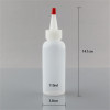 Sanle 100ml PE cosmo round  shampoo bottle with pump sprayer
