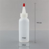Sanle 100ml PE cosmo round shampoo bottle with pump sprayer