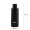 Sanle 100ml PE cosmo round shampoo bottle with pump sprayer