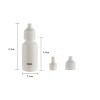 Sanle 20ml PE boston round foundation bottle with dropper cap