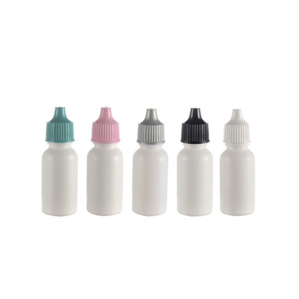 Sanle 20ml PE boston round foundation bottle with dropper cap