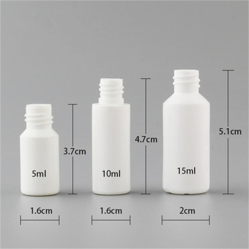 Sanle 10ml PE cylinder round glue bottle with long needle tip cap